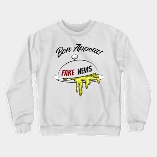 Fake News Concept Illustration Crewneck Sweatshirt